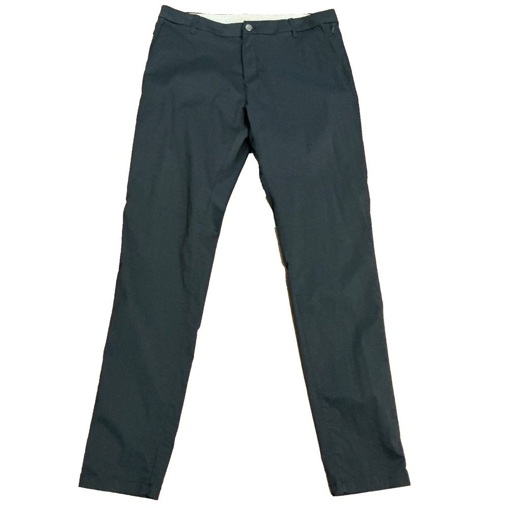 Birddogs Chino Pants Men's 36x36 Navy Performance Stretch Lined Trousers Golf